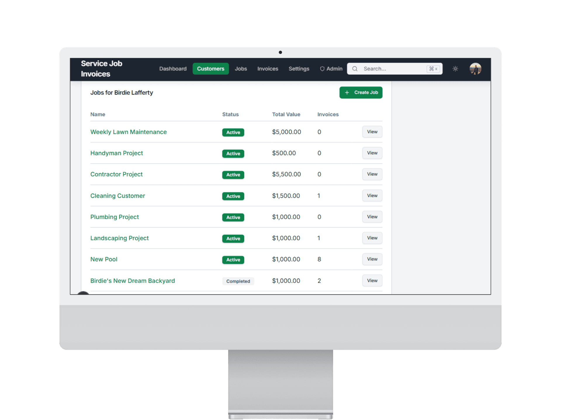 Customer portal step 3 client pays and status updates