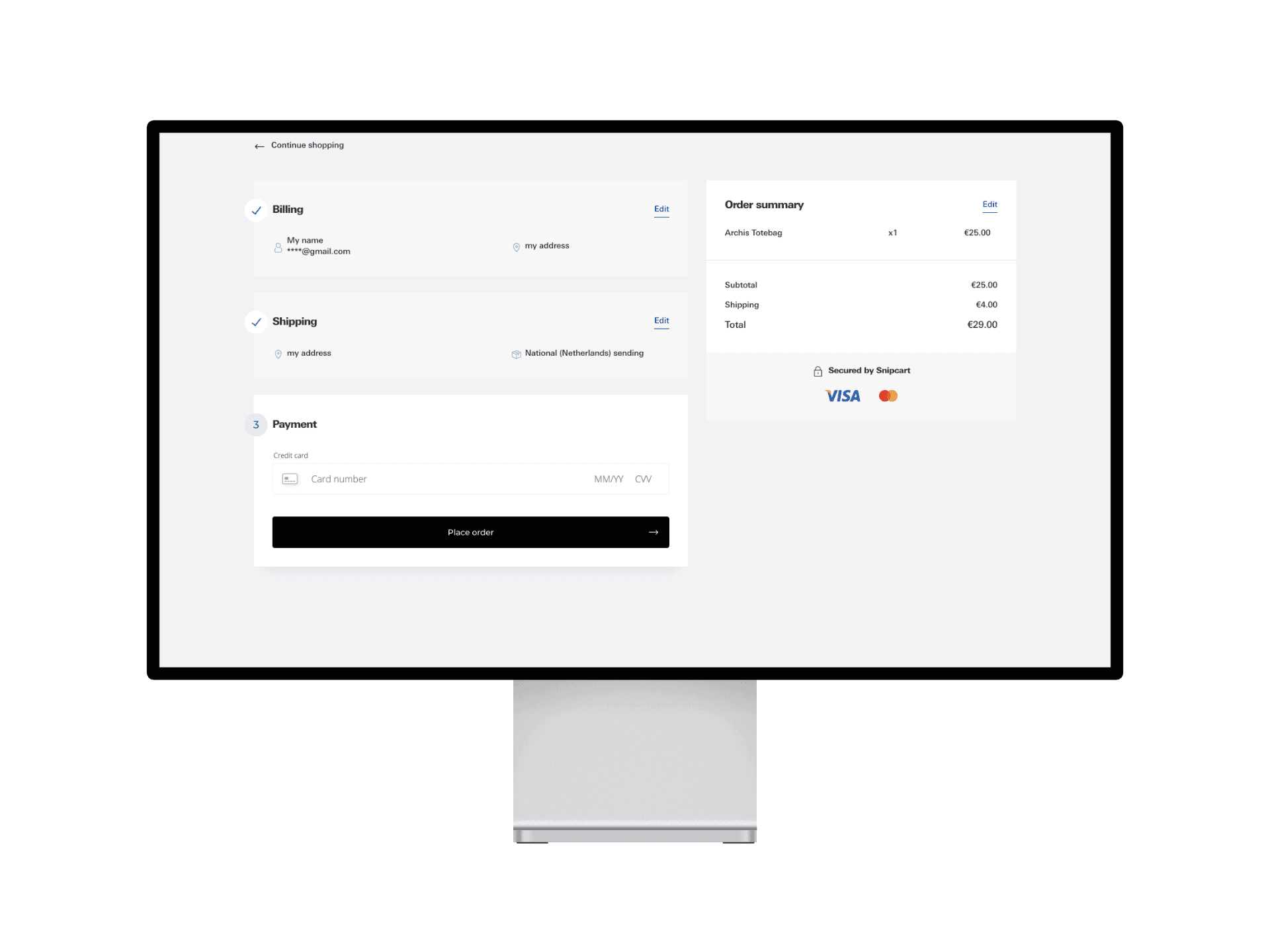 Credit card invoice payment with Stripe